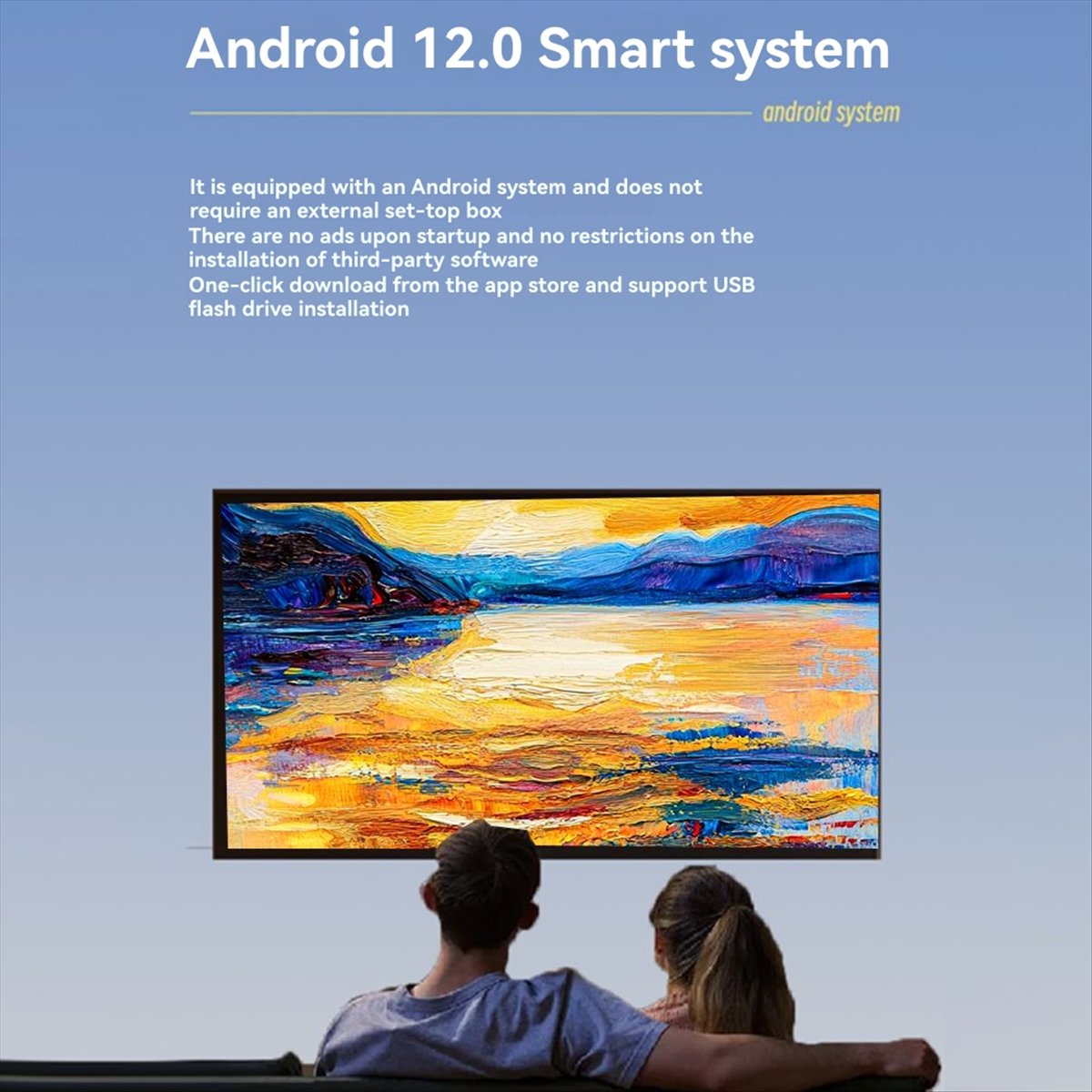 Home Cinema Quad - A69Z 1080P 프로젝터 안드로이드12 WiFi 6