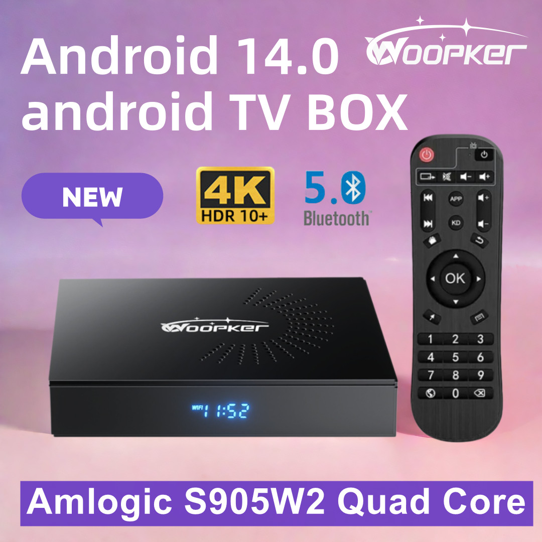 Home Cinema Google - Woopker KW2 안드로이드 14 TV 박스