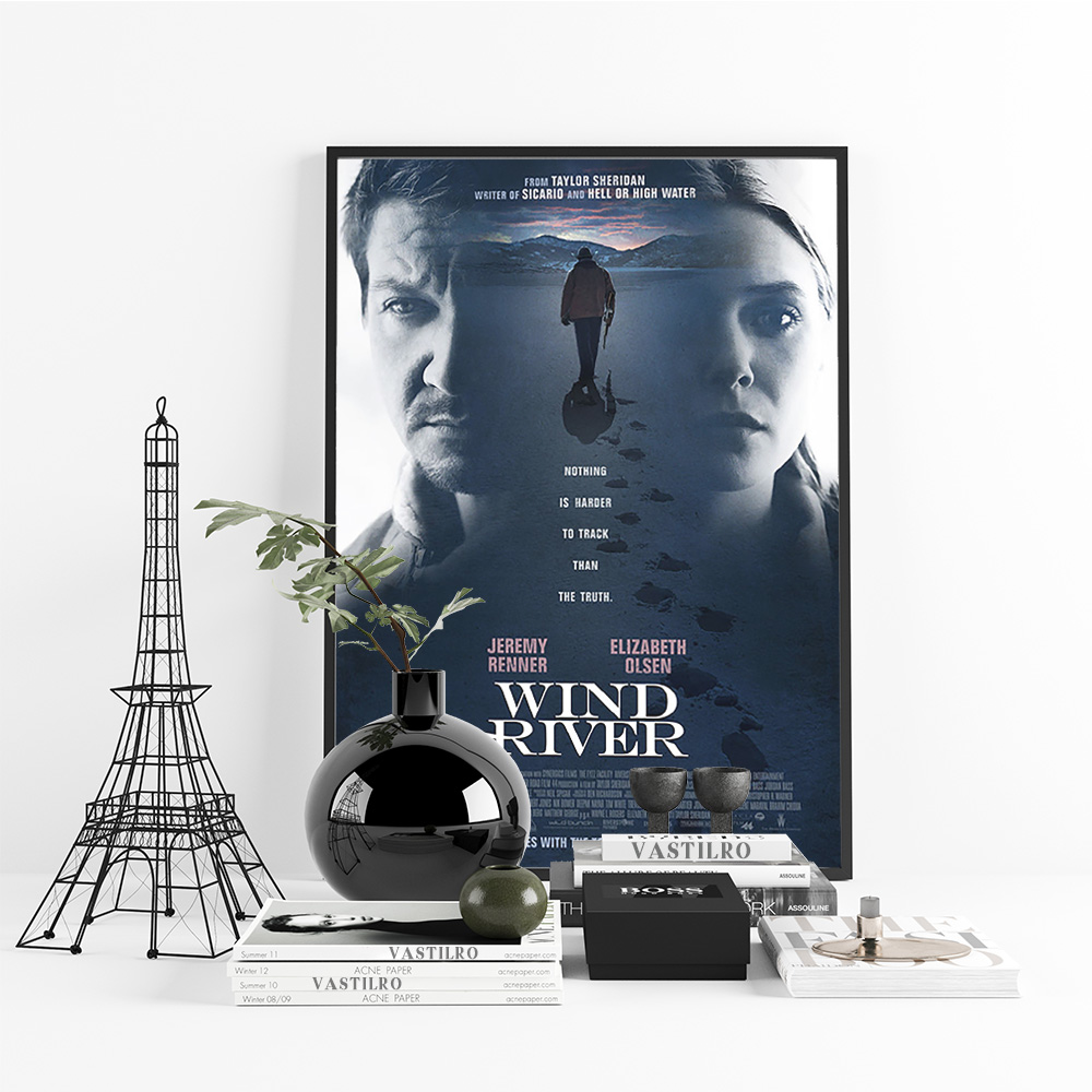 윈드 리버 영화 포스터 필름 벽 스티커 현대 인쇄 아트 - Home Cinema Films 리뷰 및 가격