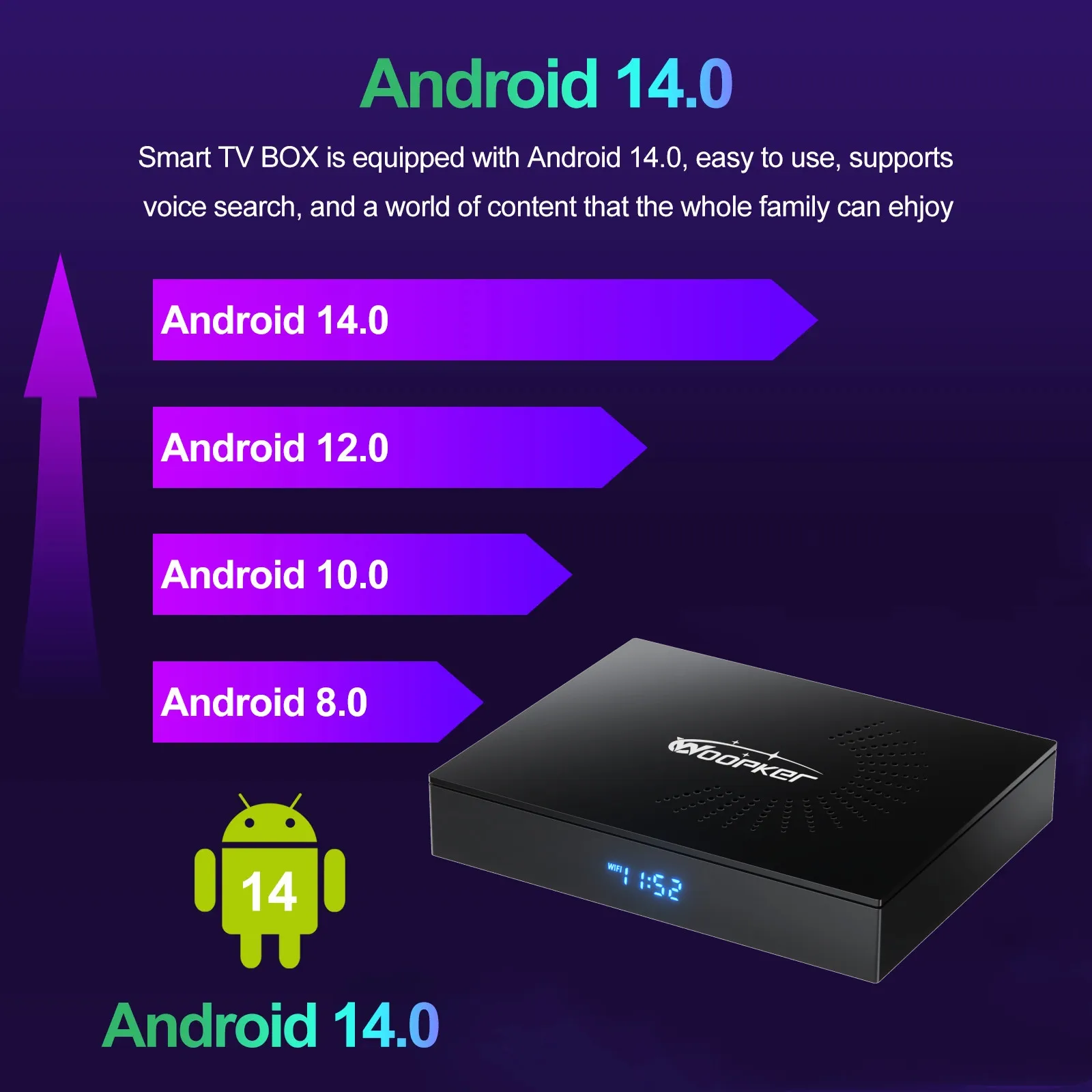 Woopker KW2 안드로이드 14 TV 박스 Aml - Home Cinema Google 리뷰 및 가격