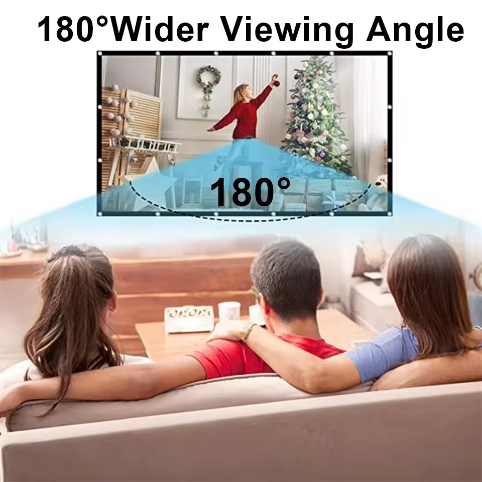 XIAOHUI 60-180인치 프로젝터 화이트 스크린  - Home Cinema Blanc 리뷰 및 가격