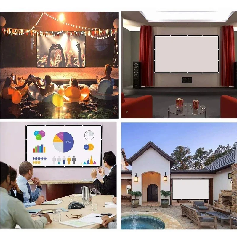 요반세르 휴대용 프로젝터 스크린 84인치 100인치 1 - Home Cinema Blanc 리뷰 및 가격