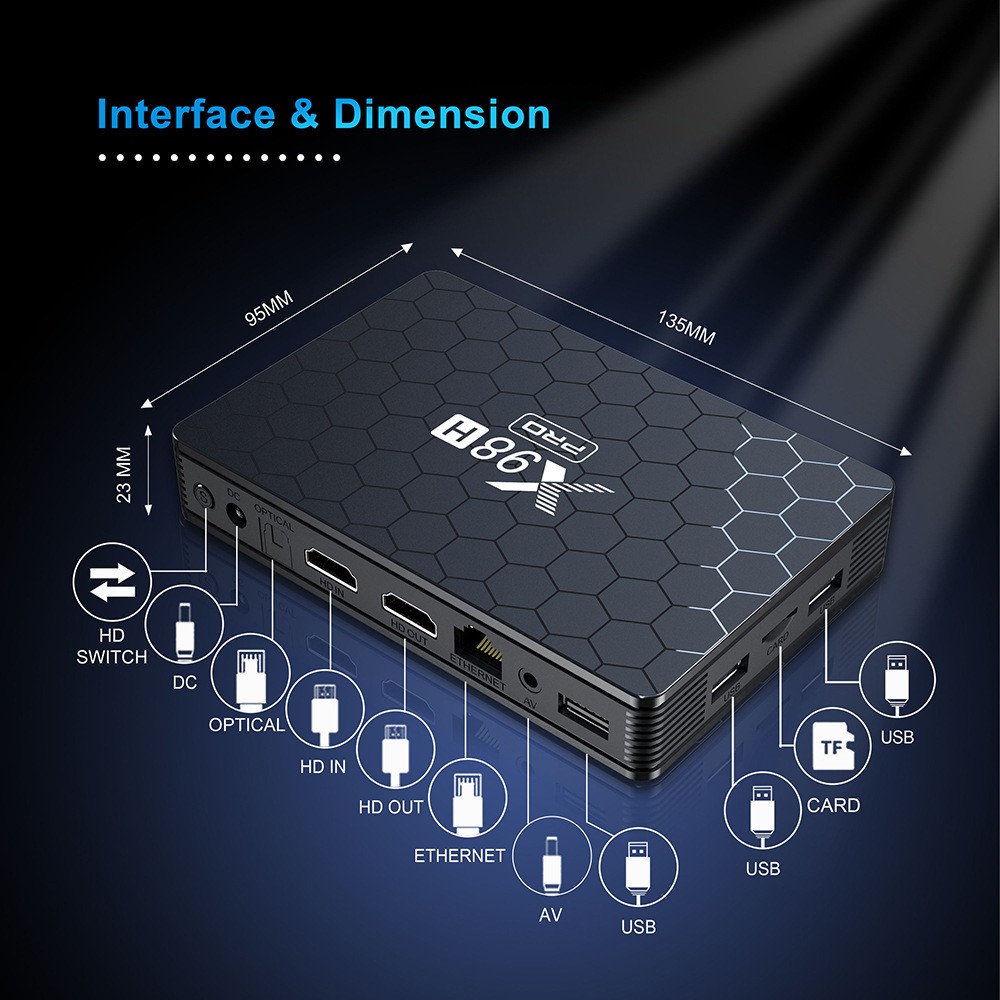 X98H Pro 스마트 TV 박스 6K 2.4&5G W - Home Cinema Google 리뷰 및 가격
