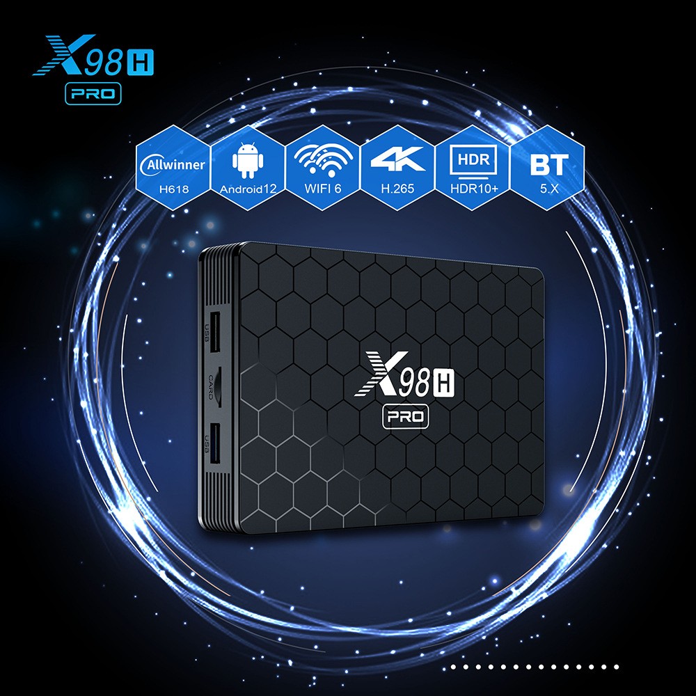 X98H Pro 스마트 TV 박스 6K 2.4&5G W - Home Cinema Google 리뷰 및 가격
