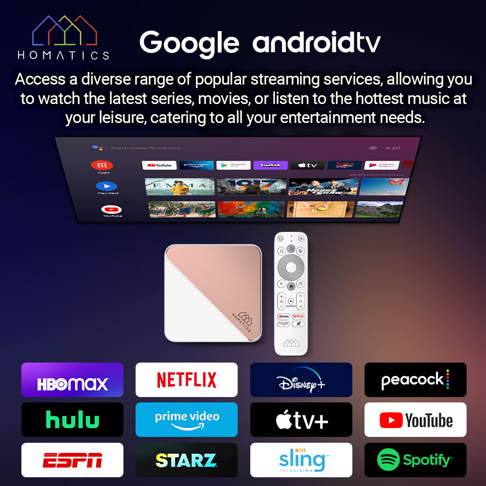 HOMATICS Box R 4K Plus TV Box  - Home Cinema Google 리뷰 및 가격