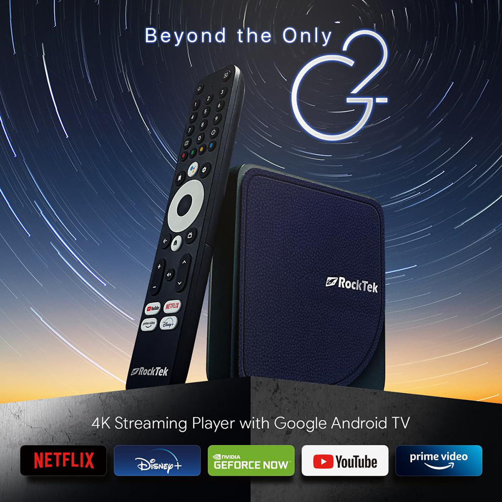 RockTek G2 4K 안드로이드TV 14 스트림 박 - Home Cinema Google 리뷰 및 가격