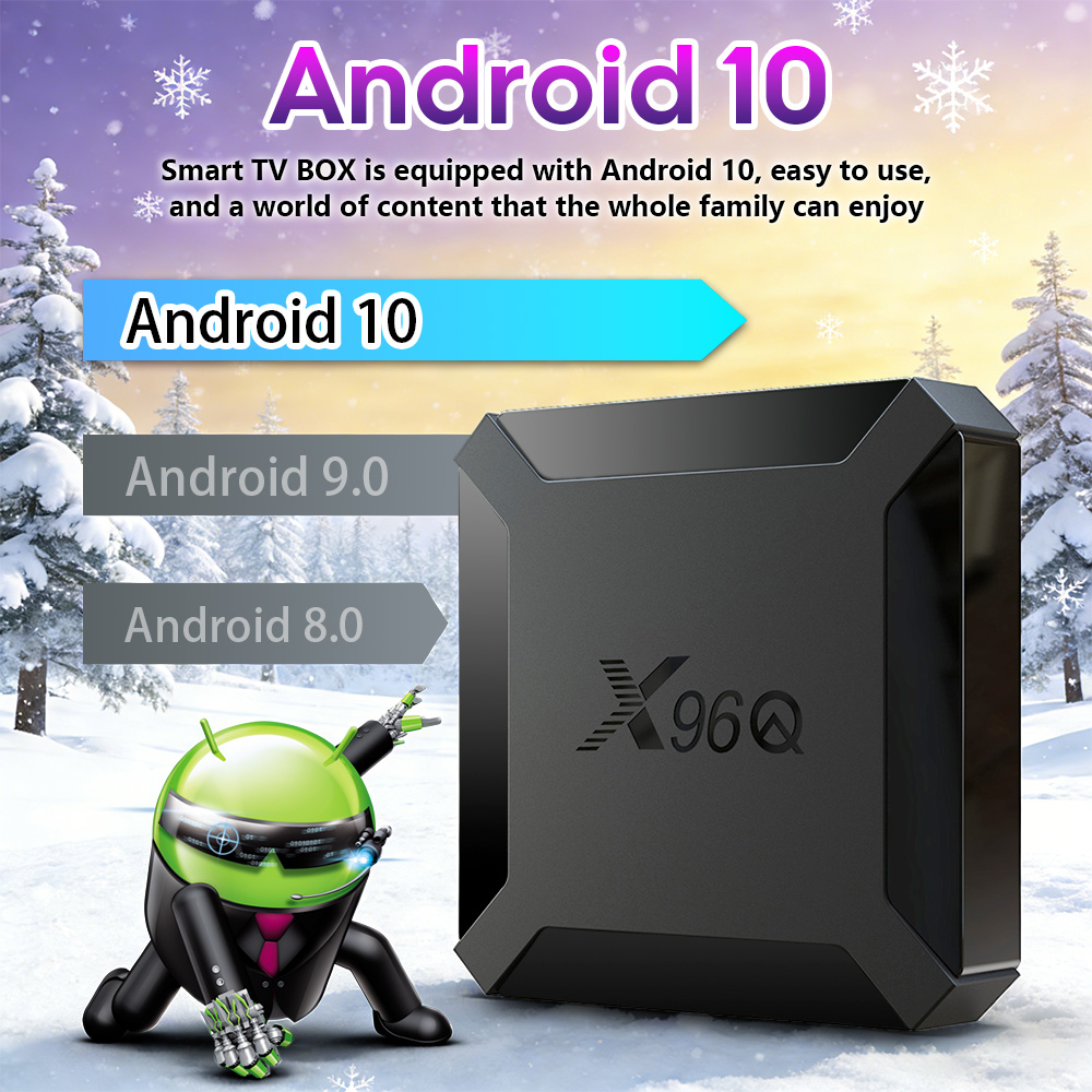X96Q 안드로이드 TV 박스 쿼드 코어 안드로이드10 - Home Cinema Quad 리뷰 및 가격