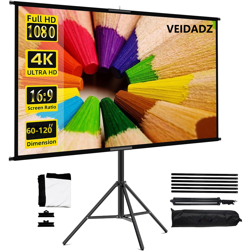 VEIDADZ 프로젝터 스크린 스탠드 접이식 흰색 주름 - Home Cinema Blanc 리뷰 및 가격