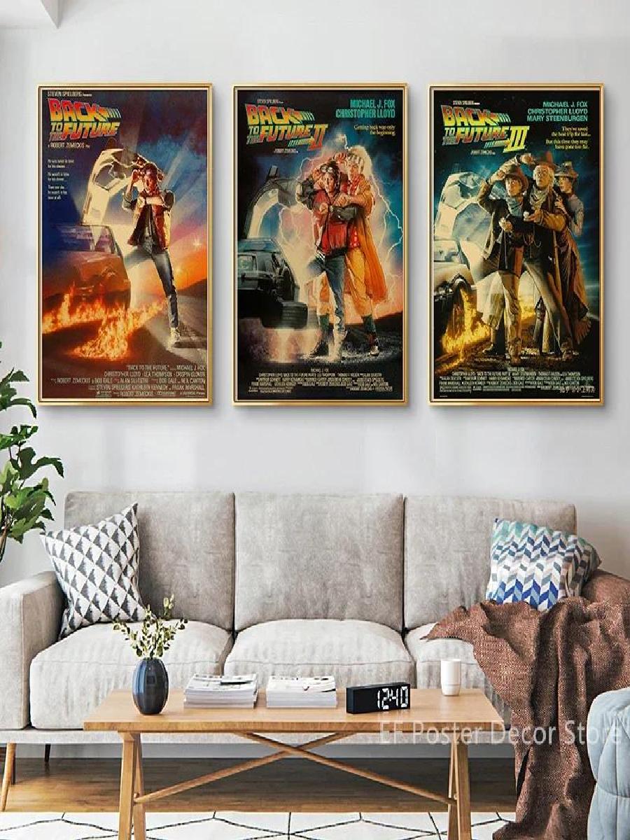 빈티지 백 투 더 퓨처 영화 포스터 클래식 필름 아트  - Home Cinema Films 리뷰 및 가격
